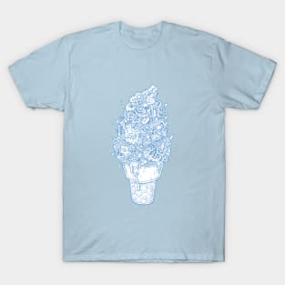 Foodle Ice-cream by Lei Melendres T-Shirt